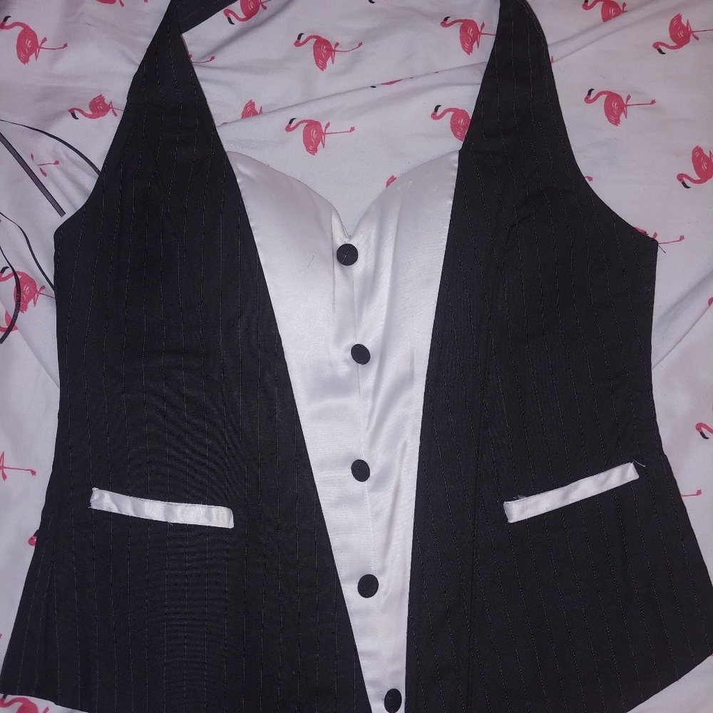 Fredericks of Hollywood Tuxedo style corset